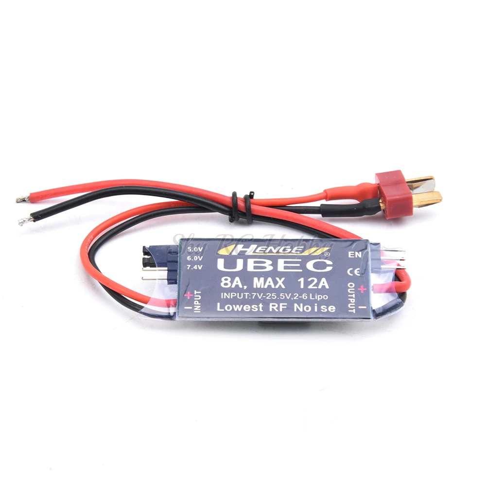 HENGE 8A UBEC Output 5V/6V/7.4V Max 12A Inport 7V-25.5V 2-6S Lipo Switch Mode BEC for RC Battery Quadcopter Car Airplanes