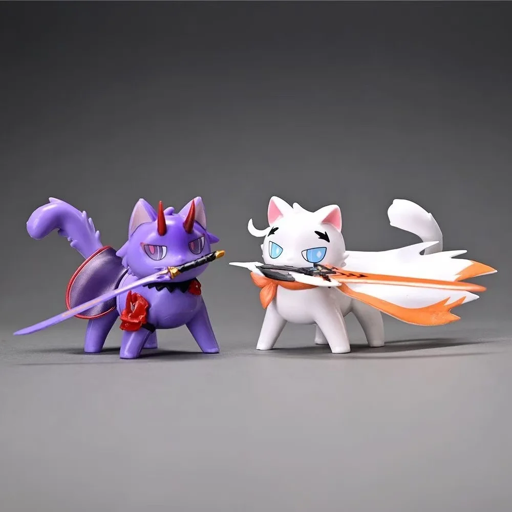 

Game Character Figurines, Cute Neko Kiana And Neko Raiden Shogun Figurine Models, Desktop Car Ornaments, Gifts