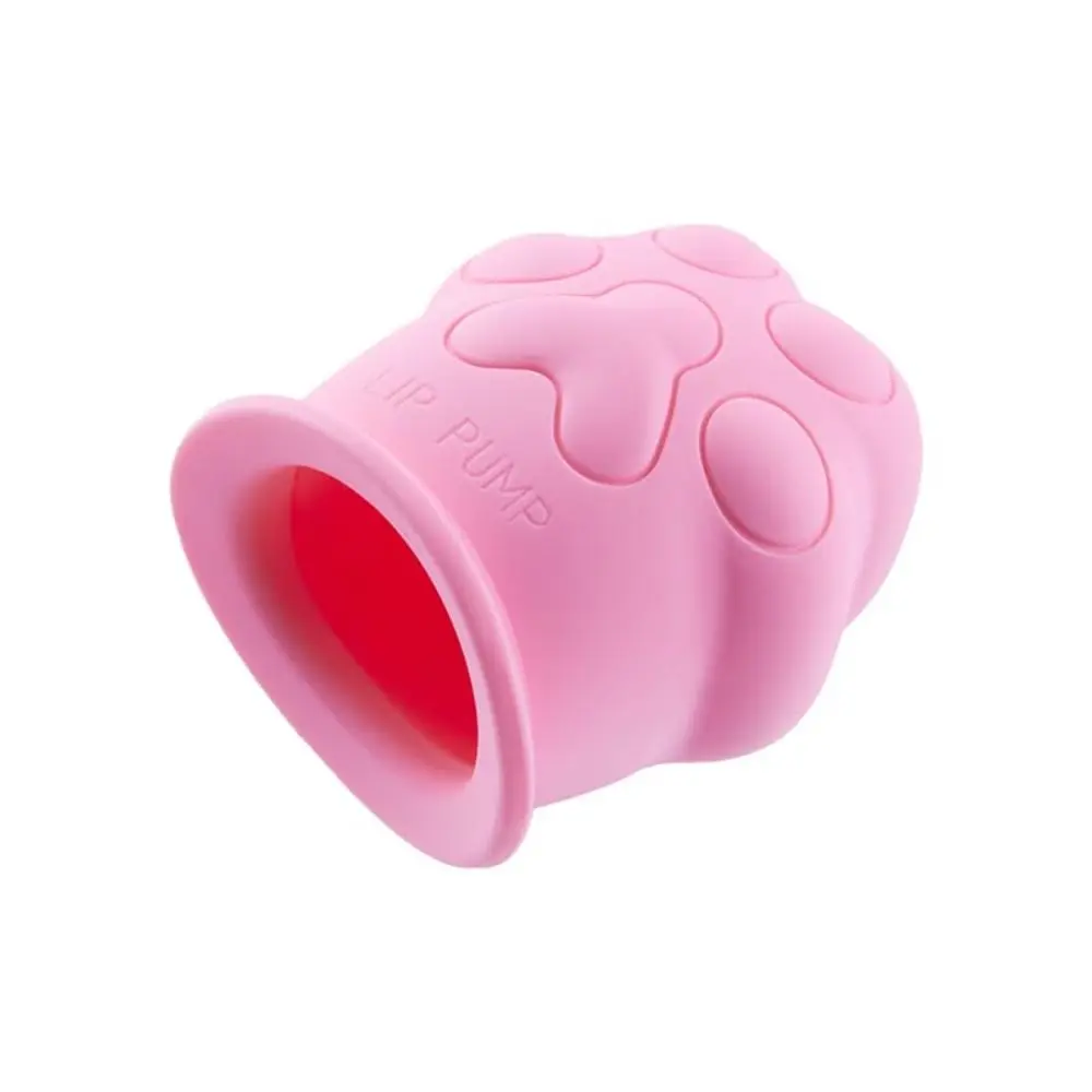 Lip Plumper Device Cute Pink Cat Paw Soft Lip Plumping Quickly Natural Pout Mouth Plumping Tool Beauty Pump Sexy Lip Bigger