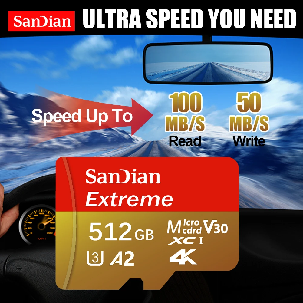 Scheda di Memoria SD da 512GB, - Action Camera Micro Sd Card 128Gb V30 recensione e prezzo