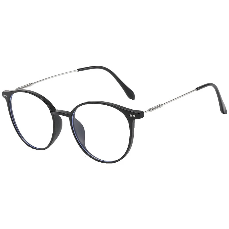 Anti-Blue Light Women Eyewear Retro Round Myopia Men Eyeglasses Frame Trend Optical Computer Transparent Universal Glasses