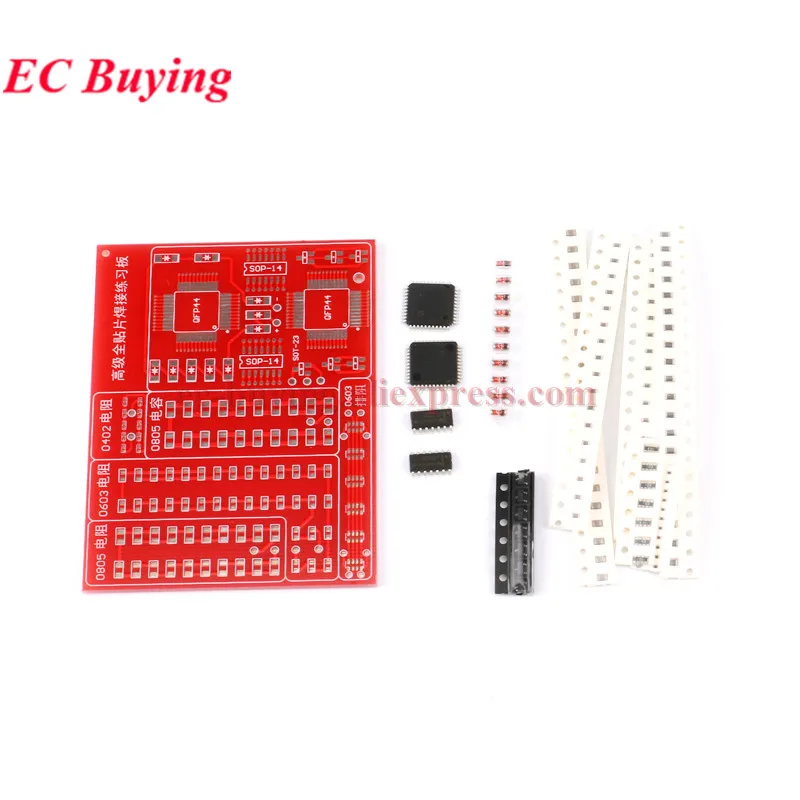 SMD SMT Components Welding Practice Board Soldering Skill Training Beginner DIY Kit  Electronic Kit for Self-Assembly