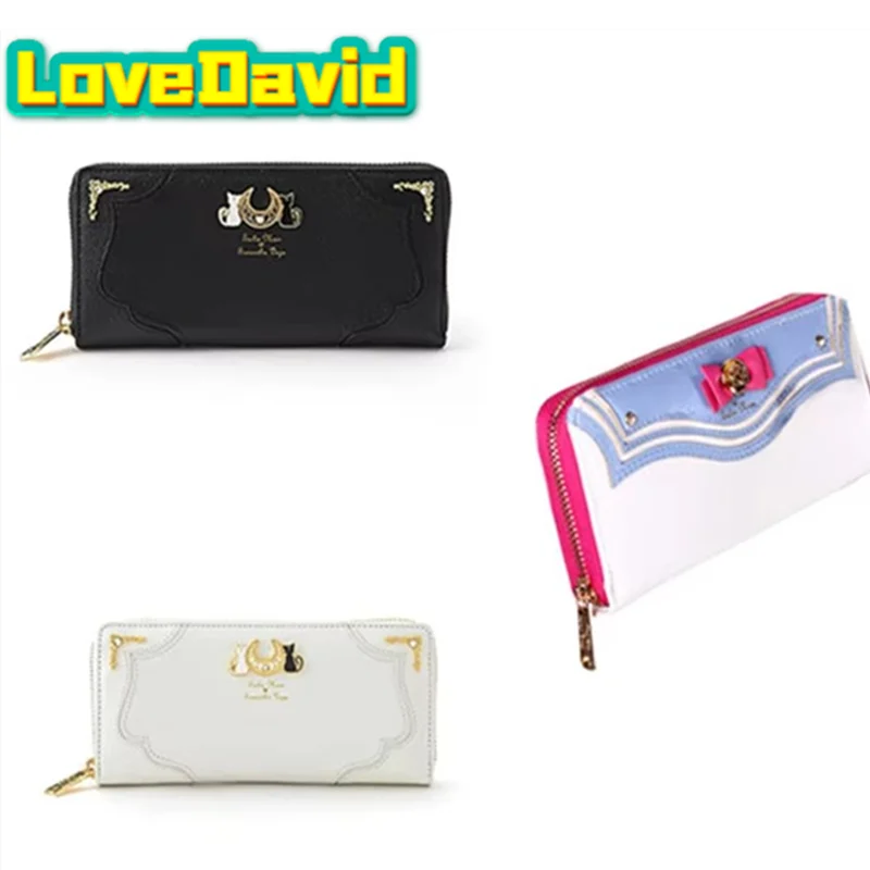 Sailor Tsukino Cosplay PU Leather Long Wallet Women Girls Wallet Japanese Fashion Lady Zipper Purse Handbag Clutch Gifts