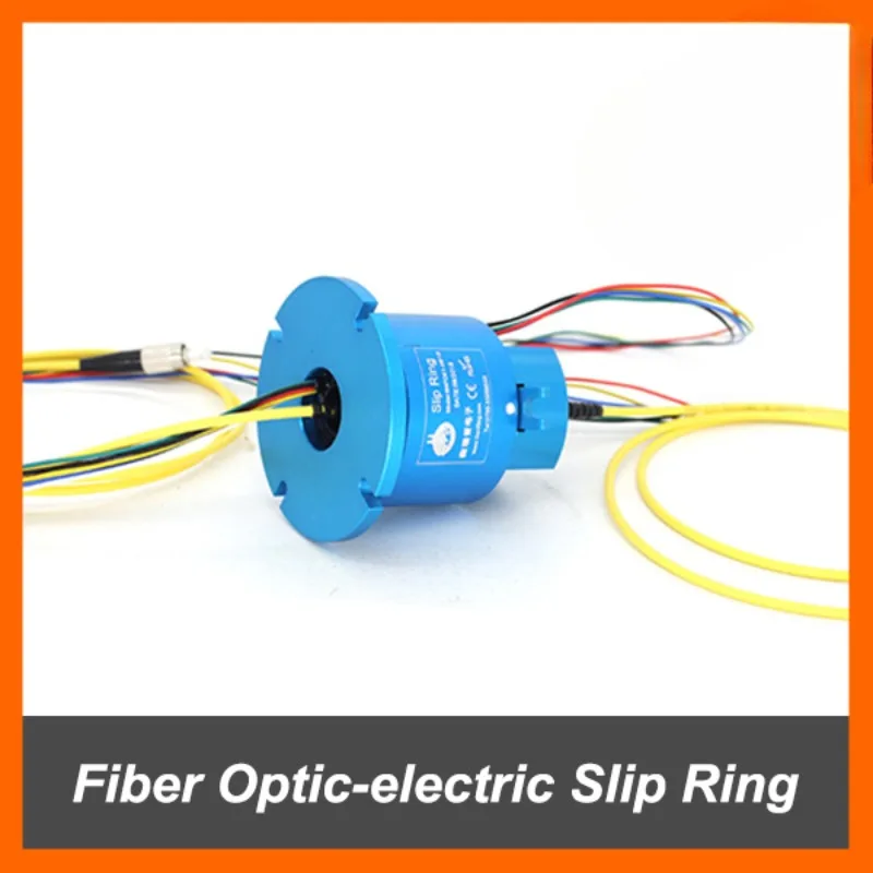 Fiber Optic-electric Slip Ring / Rotary joint with 1 channel fiber optic+4 circuits 10A