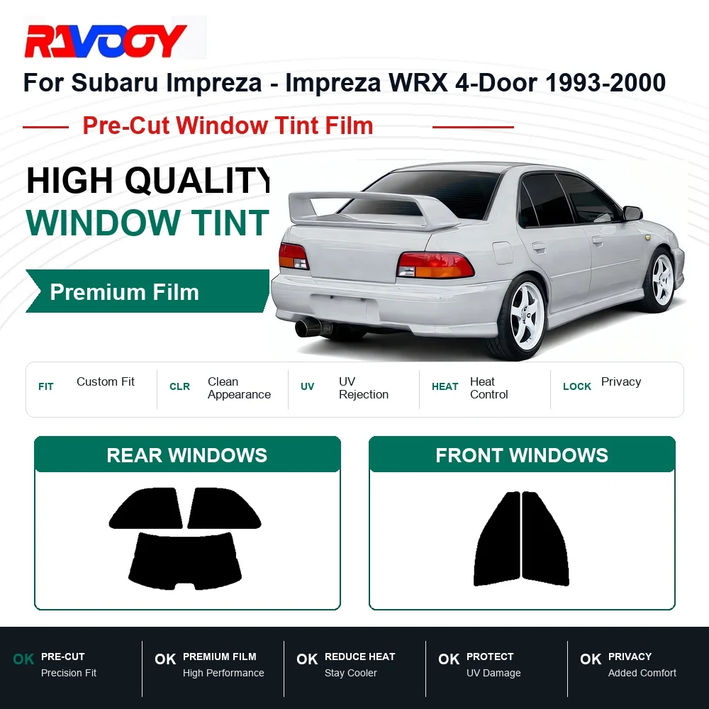 premium-pre-cut-window-tint-for-subaru-impreza-impreza-wrx-4-door-1993-2000-front-rear-windows-uv-heat-rejection