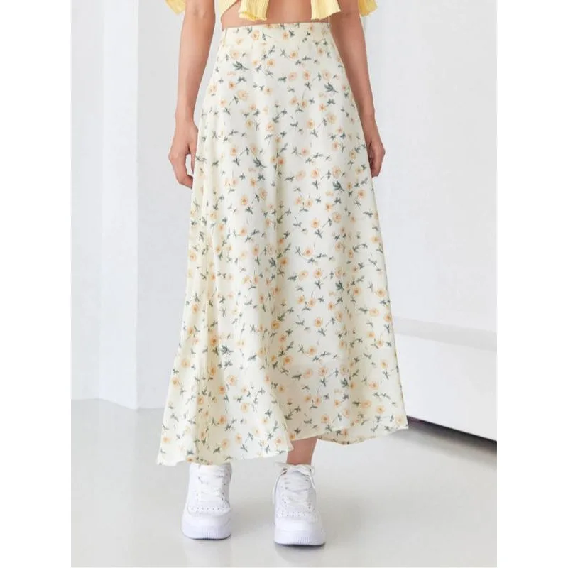 

Floral Fish Tail Half Skirt Women's Spring Season Neutral Style Other Fabric Other Process Other Model Other Design