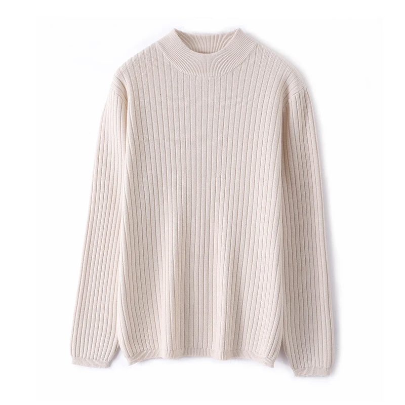 

100% Merino Wool Knitted Sweater Autumn/Winter 2024 New Women's Round Neck Hollow Top 11 Color Pullover Versatile Coat