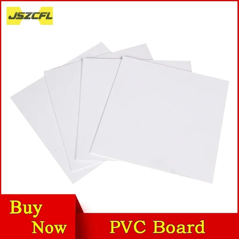 

20PC PVC Board Thickness 0.2mm 0.3mm 0.4mm 0.5mm 0.8mm 1mm Plastic Plate 100x200mm 200x200mm White