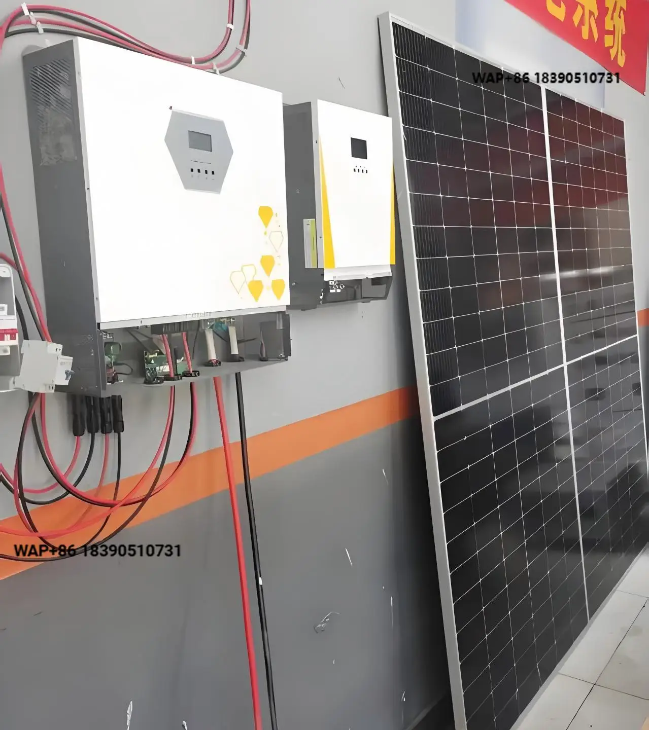 Inventory 5.5kw 48v hybrid solar system inverter single-phase AC 60hz off-grid slope model for solar PV applications
