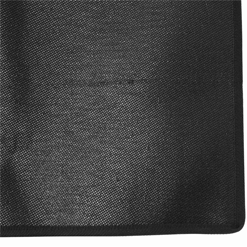 

Fireplace Hearth Rug, Flame-Resistant Mat For Hearth Chimney, Half Round 2-Layer Fiberglass Fire Resistant 50 X 100Cm Black2