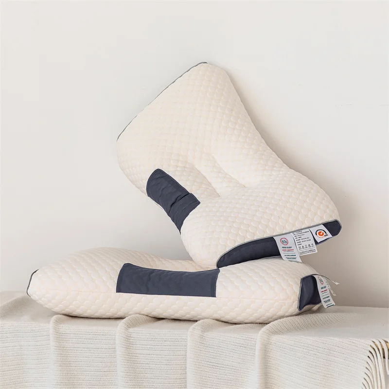 

New 3D Massage Pillow Partition To Help Sleep and Protect The Neck Pillow Knitted Cotton Pillow Bedding SPA подушка almohada