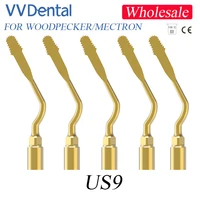 Punta de cirugía piezoeléctrica Dental VVDental, escalador US9, puntas de escape de implante para cortador de picos, herramientas para huesos, cirugía Piezotome