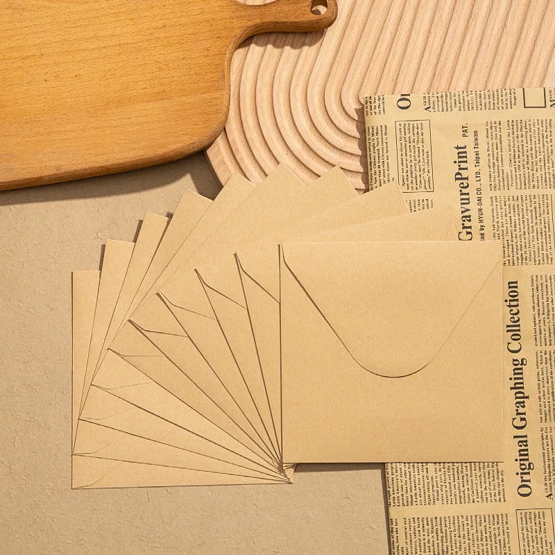 100pcs/lots 15x15cm White Envelopes for Wedding Invitation Small Business 120g Kraft Paper Stationery Supplies Storage Bag 5