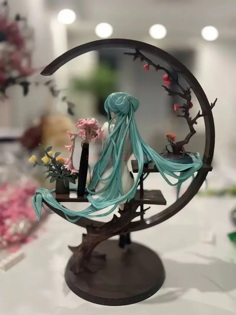 Hot Sale 25cm Hatsune Miku Anime Figure Cheongsam Miku Ancient Customs Statue Pvc Figurine Collectible Model Toys Birthday Gifts