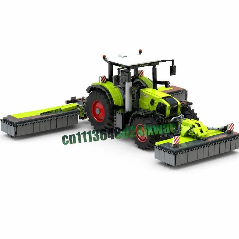 973PCS Farm Lawn Mower Agricultural Attachment Machinery Custom Building Blocks Assembly Educational Collection Festival Gifts