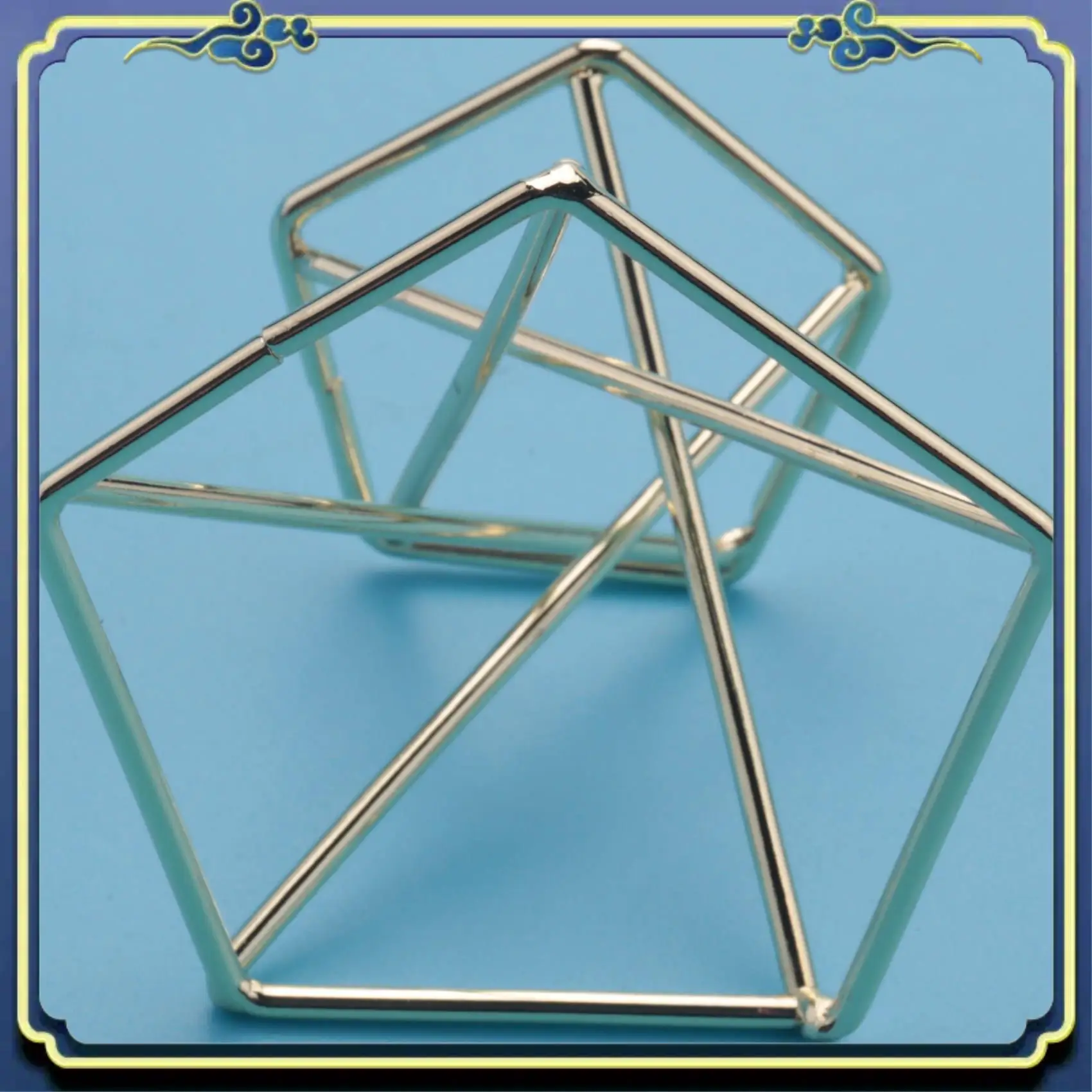 A56P-3 قطعة حامل نبات الهواء الهندسي نباتات رف النباتات المعدنية حامل رفوف الغراس ديكور Himmeli حاويات Tillandsia