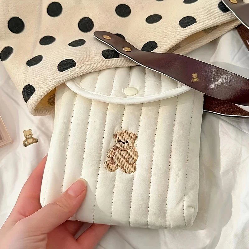 Desing Wish Bolsa de almacenamiento de toallas sanitarias Bolsa de período portátil para toallas para adolescentes/Toallas sanitarias/Pequeños tampones, Bolsa de servilletas sanitarias