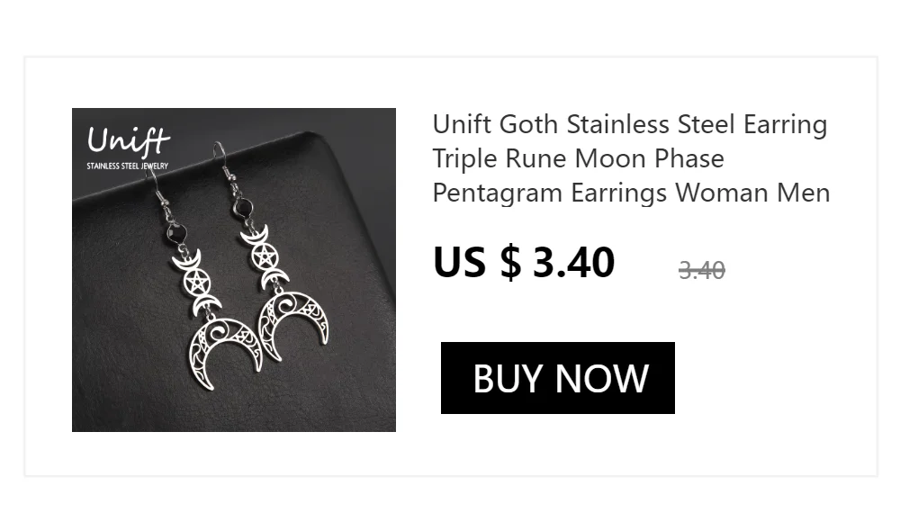 Unift Inverted Pentagram Satanic Necklace for Men  Stainless Steel Long Neck Chain Goth Gothic Occult Wicca Pentacle Jewelry