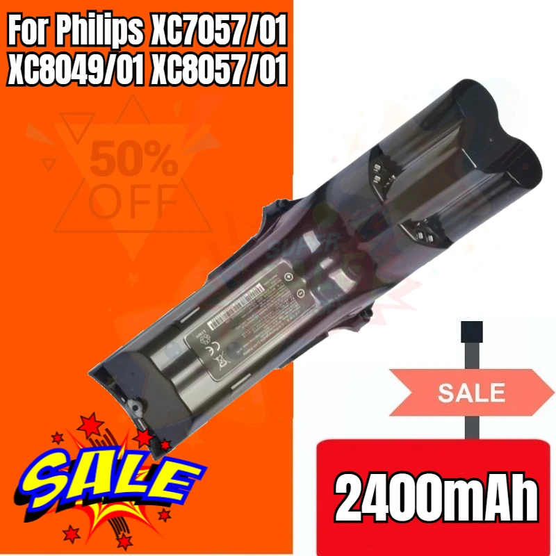 Battery for Philips XC7057/01 XC8049/01 XC8057/01 XC8055/01 XC8045/01 XC8043/01 XC8347/01 XC8349/01 XC7055/01 XC7041/01 XC7042