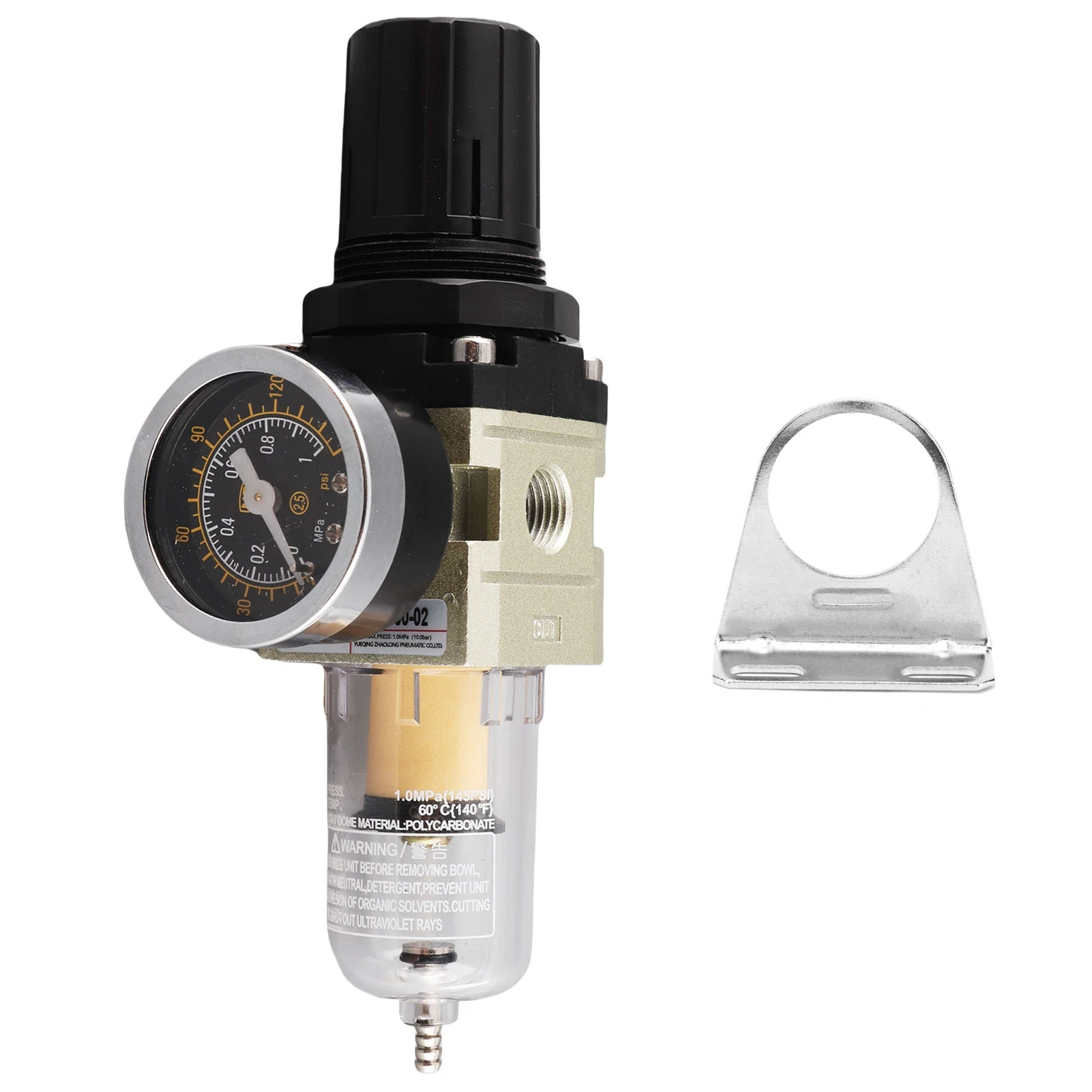 Air Filter Regulator Aluminum Alloy Water Oil Separator Pneumatic Components Parts