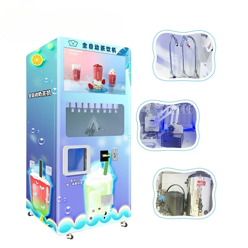 Source factory For Malls and Supermarket  Milk Tea Coffee Vending Machine Indoor and Outdoor