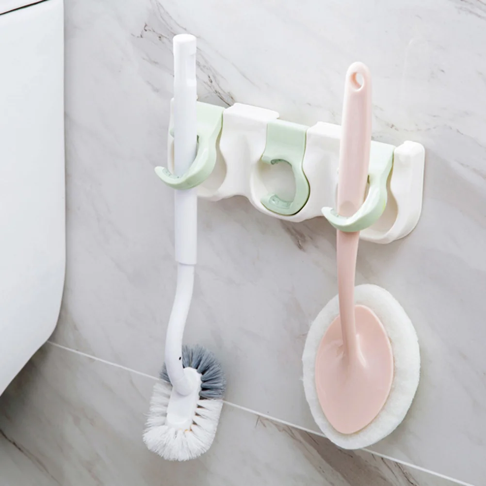 Multifunctional Suction Cup Hooks Reusable Mop and Broom Hook Towel Holder No Scratch Waterproof Oilproof Wall Hanger Organizer