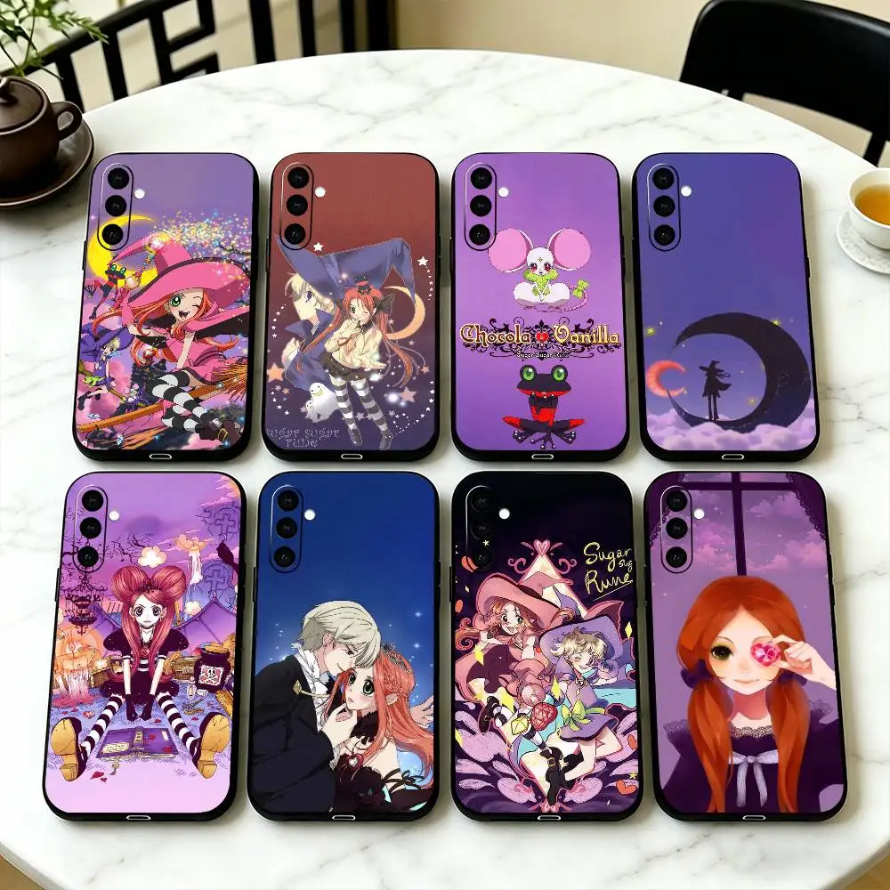 

Anime Sugar Sugar Rune Phone Case For Samsung Galaxy A73,A72,A71,A70,A53,A52,A51,Others Soft Black Cover