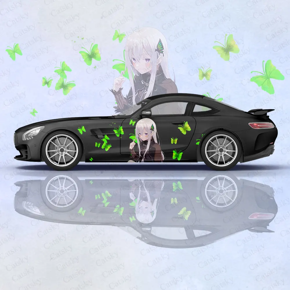 Echidna (ReZero) Car Body Stickers Anime Itasha Car Side Decal Sticker Car Body Sticker Car Body Decoration Stickers