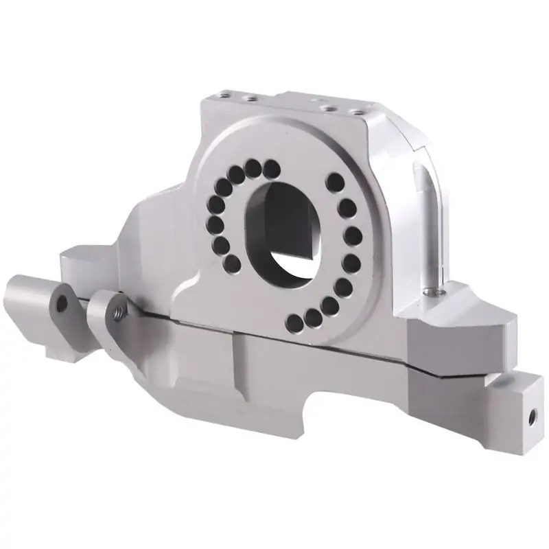 ABUM-Aluminum Alloy TRX4 Motor Mount Plate Upper Spur Gear Cover For 1/10 RC Crawler Car For TRX-4 Silver