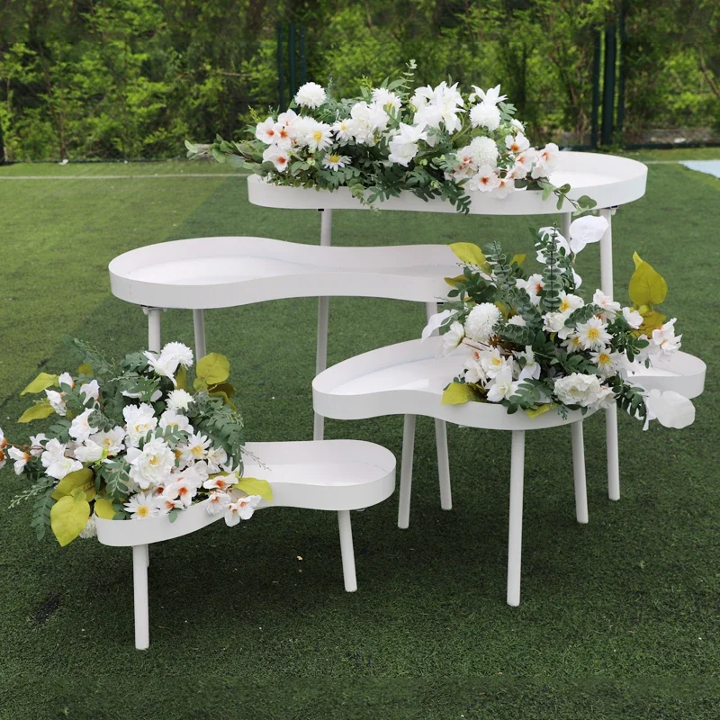 Cloud dessert table table flower ornament flower ware wedding stage decoration road guide