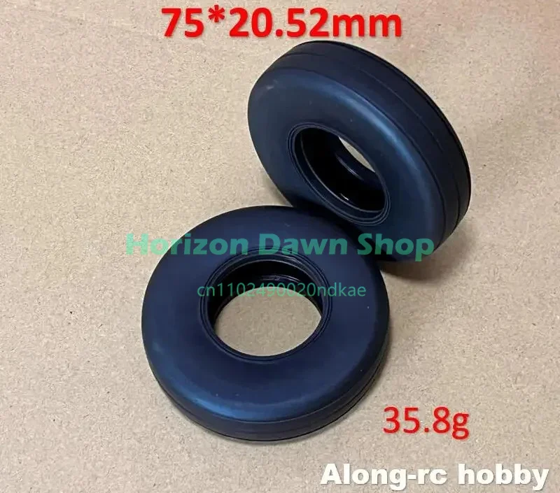 75mm Wheel Tire 75*20.52mm Light Weight RC Airplane Plane Model Spare Part Electronic Brake System JP Brake Wheels Parts