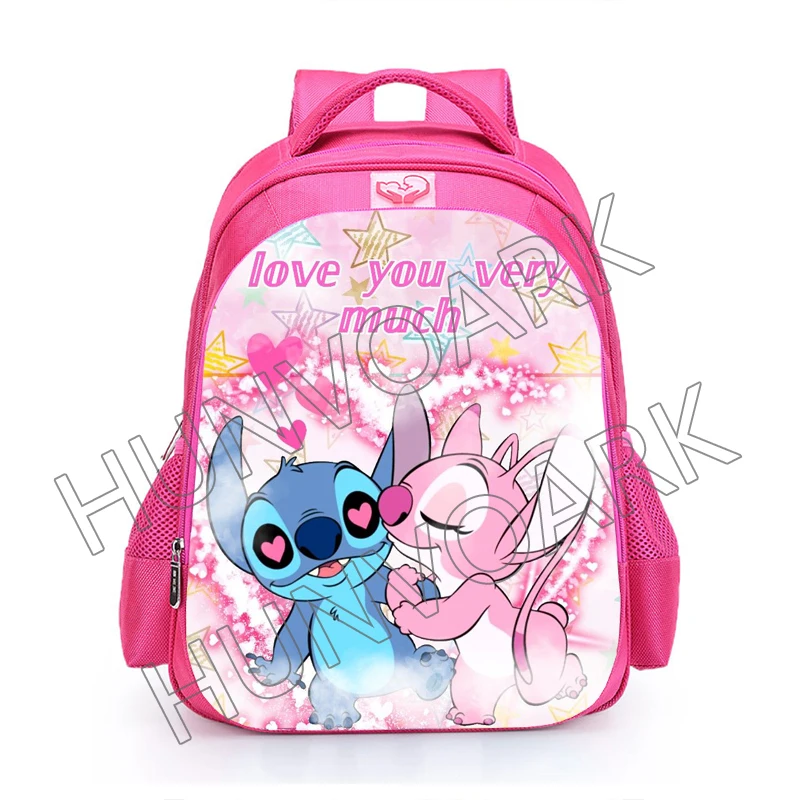 Lilo & Stitch Backpacks Orthopedic Cartoon Pink Princess Primary School Bag Girls Software backpack Kids Travel Mochilas