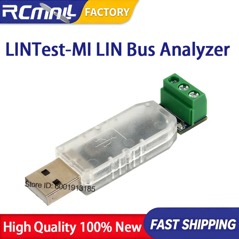 LINTest-MI 16CH USB to LIN Bus Analyzer LIN Debugger Interface Real-Time Data Monitoring Automotive Diagnostic Tool for ECUs