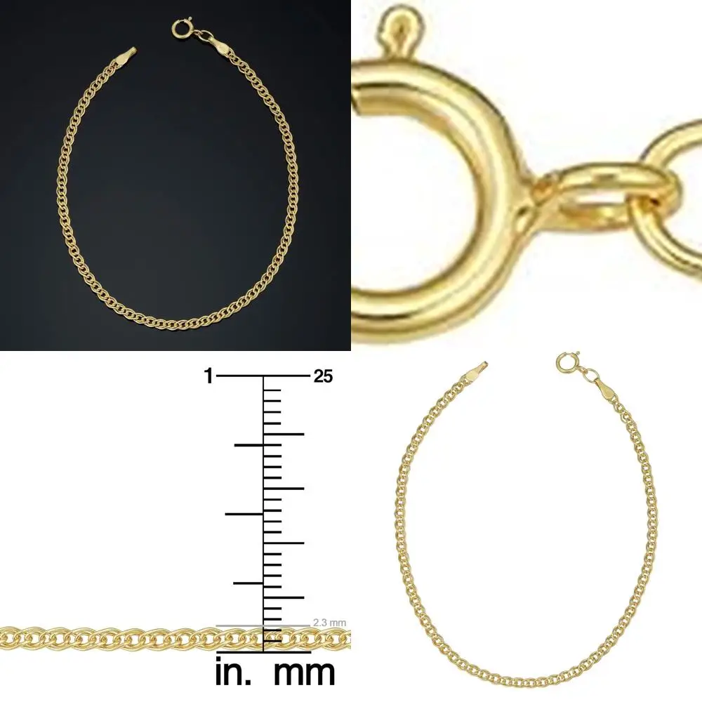 

Женский браслет с полыми звеньями из 10-каратного золота, 7 современных стилей