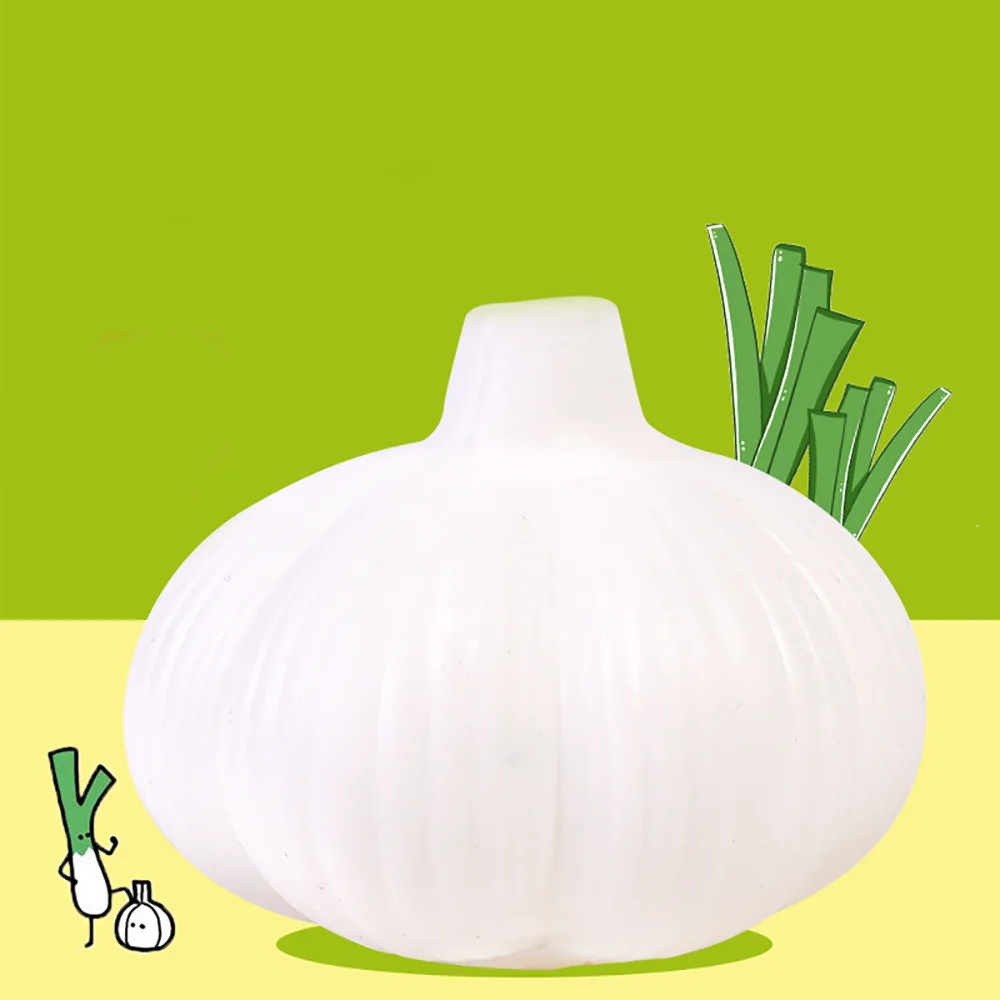 1/3pcs Simulated New Garlic Soft Pinch Relieve Daily Stress and Tension Decompression Fidget Daily Kitchen Decoration Gift Toy.