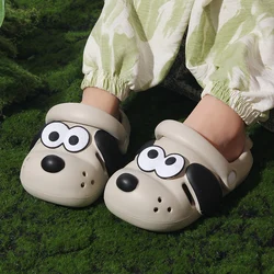 Children's sandals, cartoon dog slippers, cute outdoor beach shoes, river tracing shoes, water wading insurance