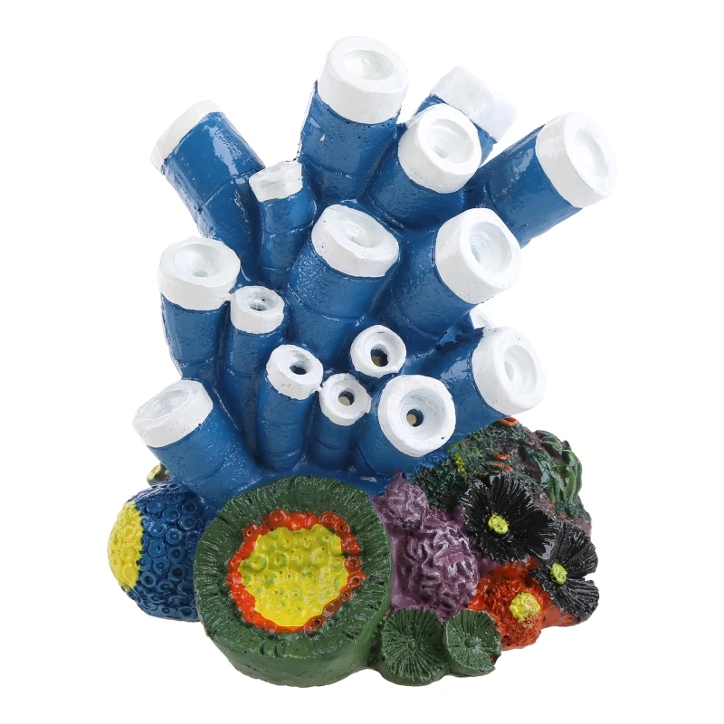 

Artificial Coral Plant Aquarium Color Resin Ornament Eco-friendly Safe Harmless