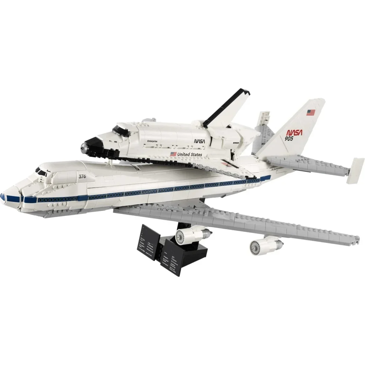 

MOC-10360 Shuttle Carrier Aircraft Model Building Blocks Set Plane 747 Bricks Educational Puzzle DIY Toys Children Holiday Gifts