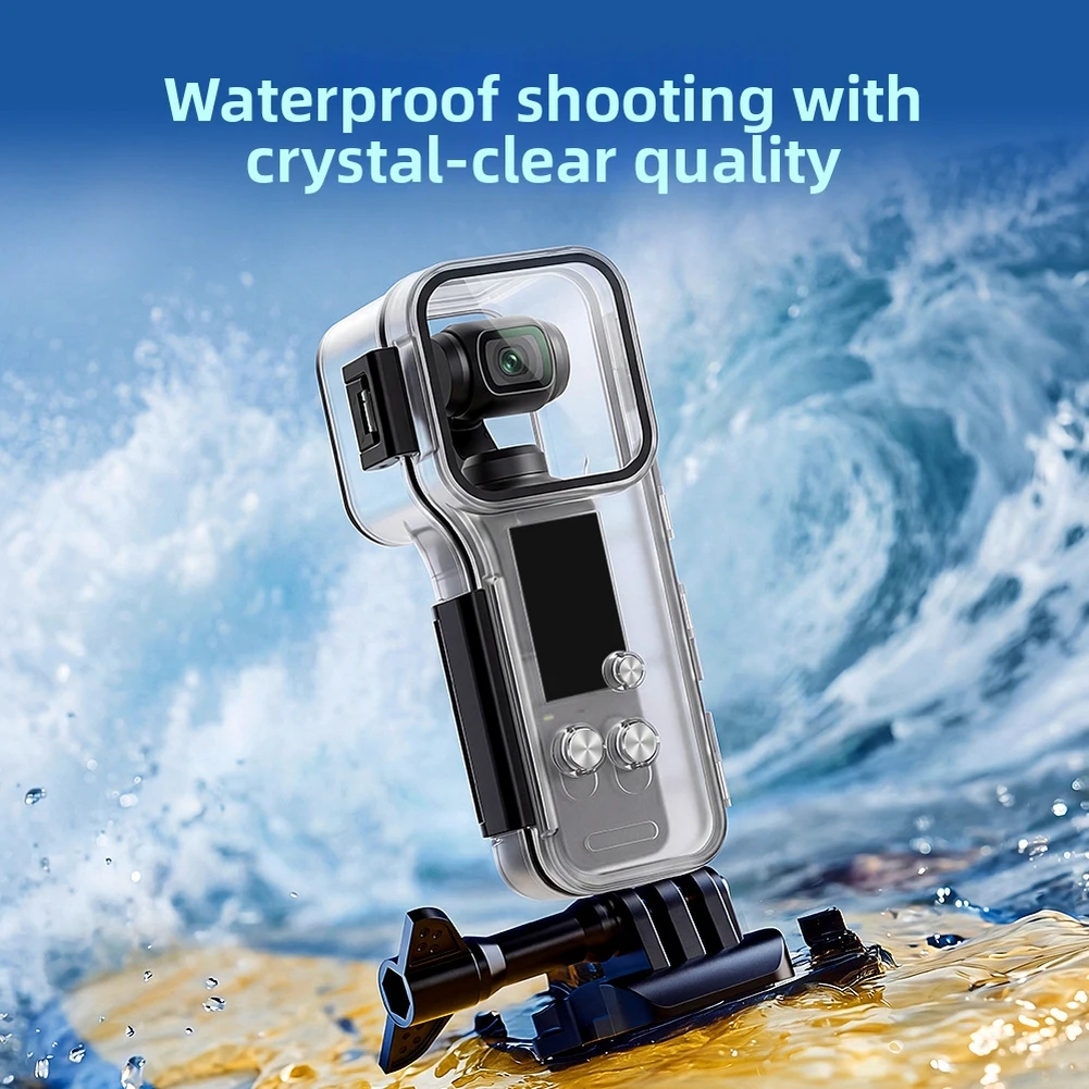 Waterproof Protective Case For DJI POCKET4 50m Underwater Protection For Adventure-Ready Action Sports Camera Housing Shell ﻿