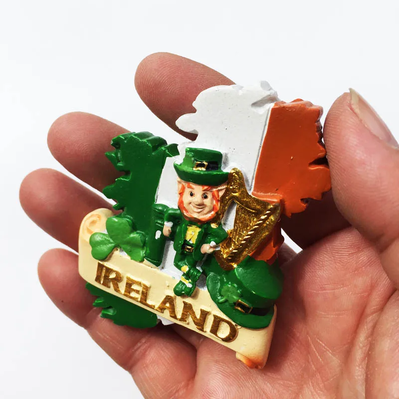 Ireland 3D Fridge Magnets Tourism Souvenir Refrigerator Magnetic Sticker Collection Handicraft Gift