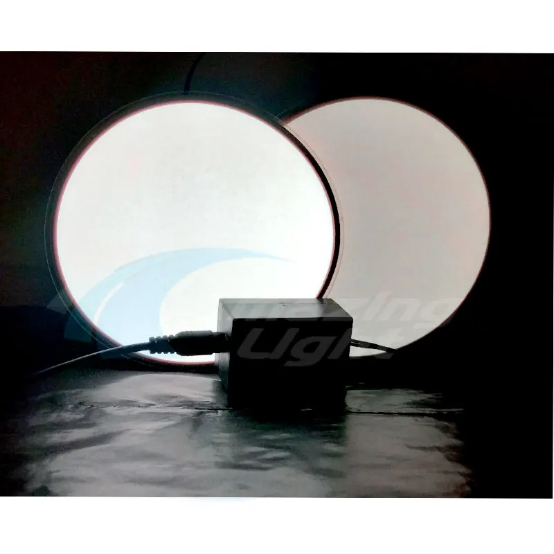 Flexible El Panel 25cm Diameter EL Backlight El Panel With DC12V Inverter Free Shipping