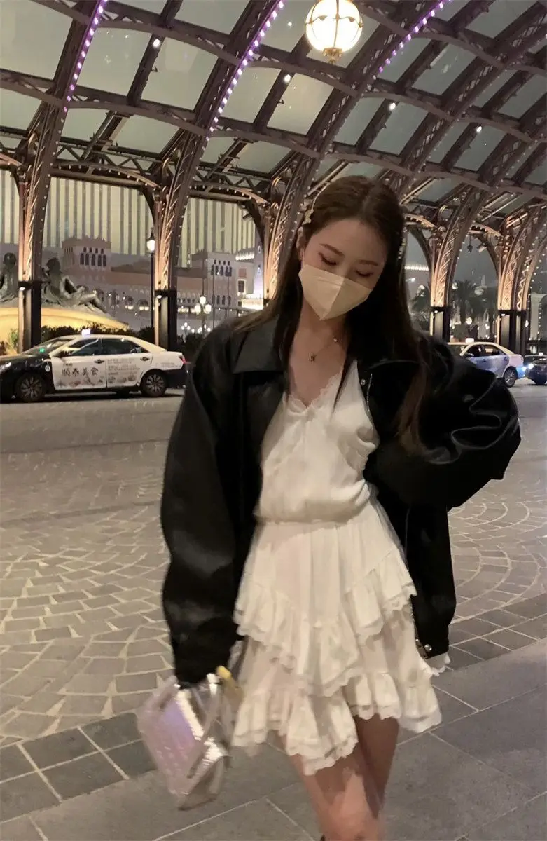 

Bomber Jackets Womens Jacket Unisex Autumn Stereoscopic Three-Dimensional Panelled Decorative Layered Modern Cleanfit Minimalist