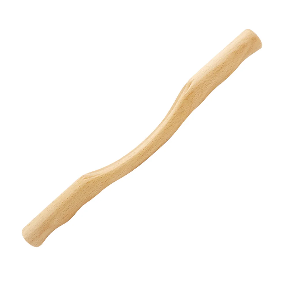 

Wood Massage Roller Scraping Stick Beige Foot Massager Tool Compact Ergonomic For Neck Shoulder Arm Leg Body Care Durable Long