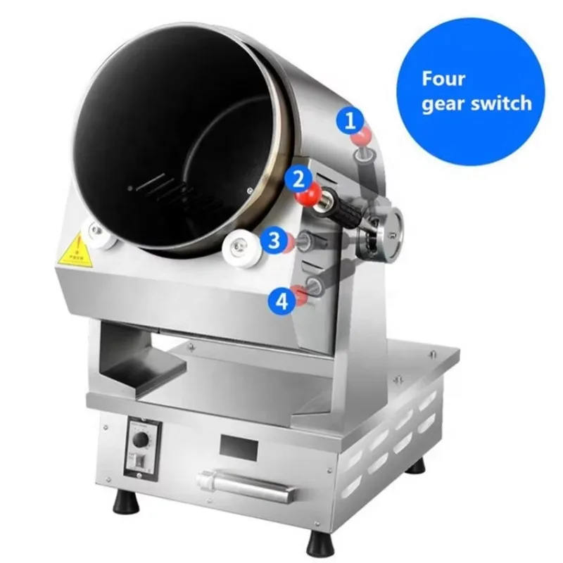Automatic Electric Smart Big Fire Food Noodle Stir Fry Wok Fried Rice Rotated Cooking Robot Machine for Restaurant