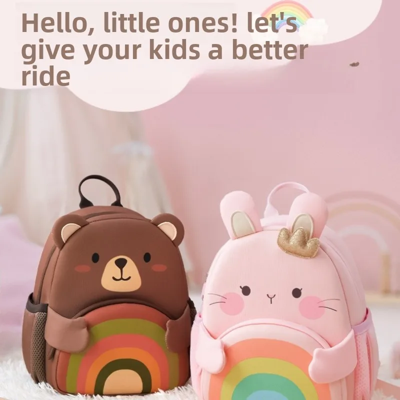 

2025 New Cute Children's Backpack - Kindergarten Schoolbag for Girls & Boys, Small Size for Baby Travel & Daily Lightweight Soft