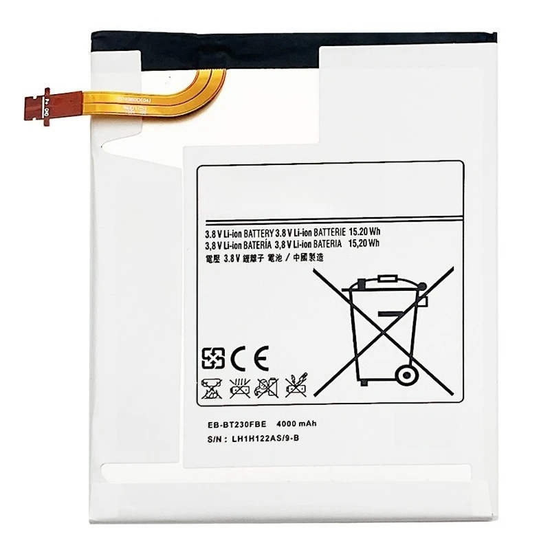 Bateria da tabuleta EB-BT230FBE 3.8V 4000mAH para Samsung Tab4 7.0