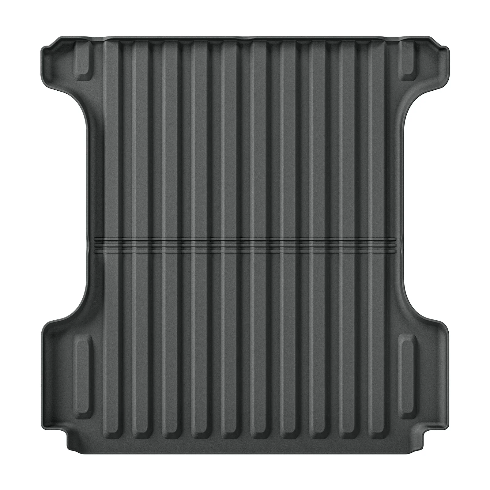 Für Dodge Ram 1500 2019-2024 Neue Karosserie (Nicht passend für klassische Modelle) Hintere Reihe mit Untersitz-Aufbewahrungsbox TPE Bodenmatte Schwarz – Detail 10