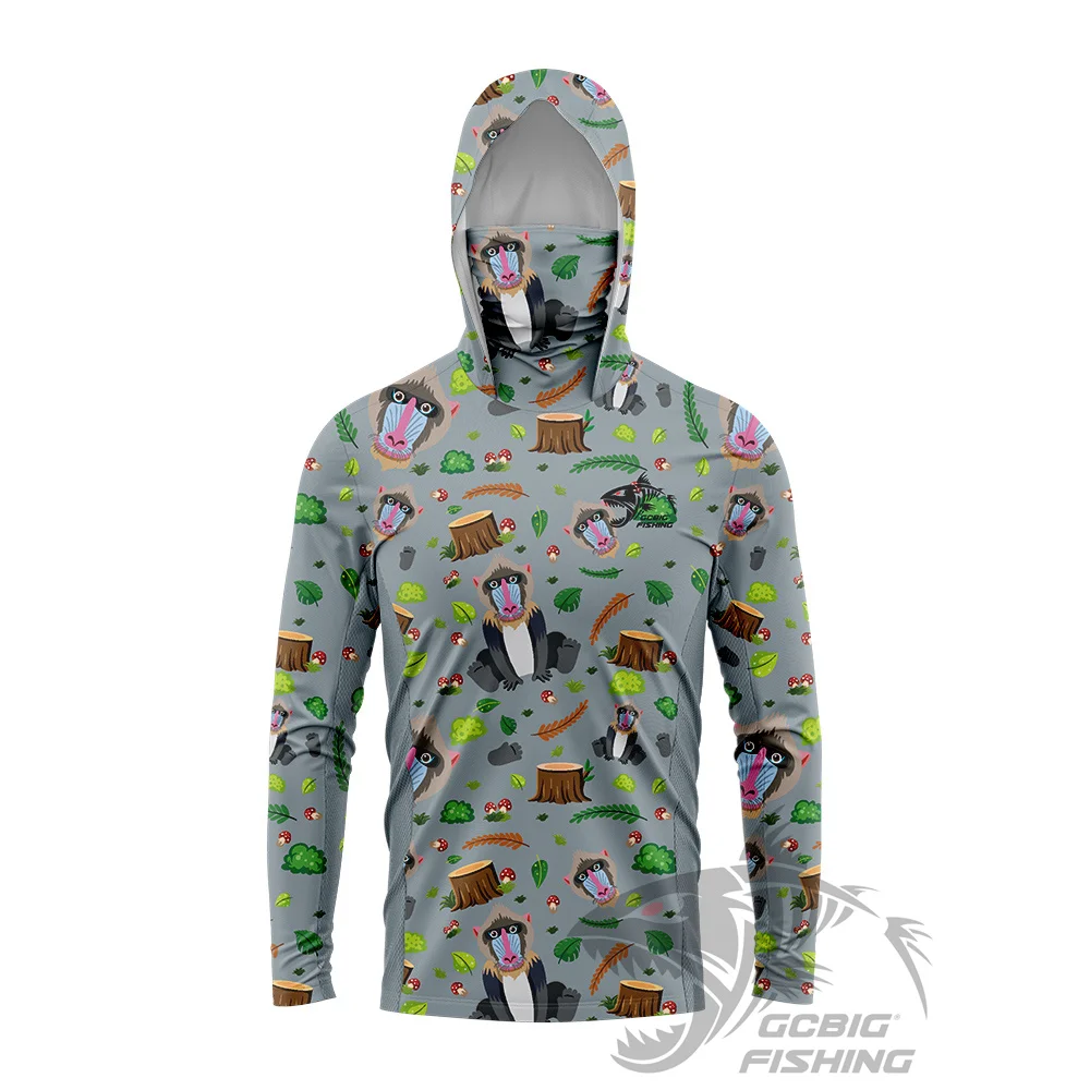 

2025 New Sunscreen Huk Outdoor Mens Long Sleeve Fishing Clothes Anti Mosquito Dry Thin Fishing Shirt UV Clothing Hooded Coat