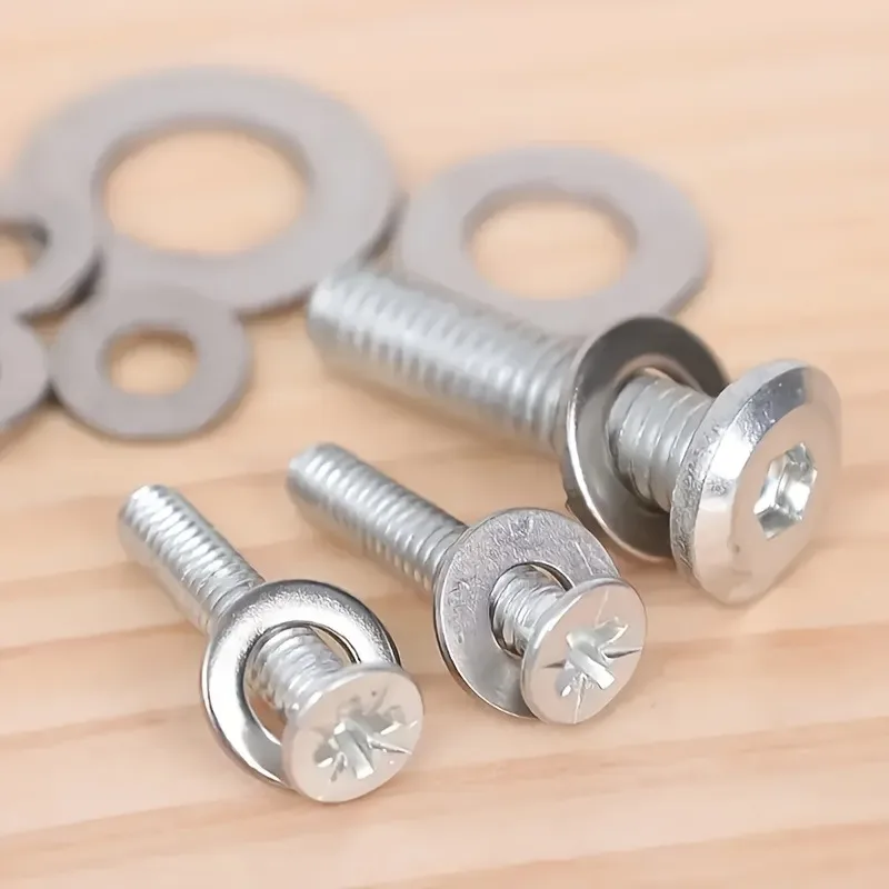 100PCS Aluminum Flat Washers Metal O Ring Fasteners Gaskets Set Assortment Flat Washer Oil Drain Gaskets image 4