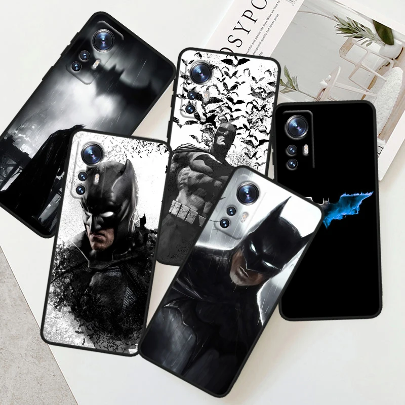 B-batmans Superhero Cool For Xiaomi Mi 14 13 12T 12S 12X 12 11i 11X 11T 11 Ultra Lite Pro Soft Silicone Black Phone Case